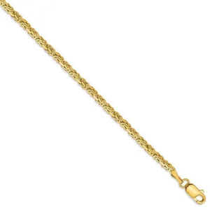 14K Yellow Gold 2mm Byzantine Bracelet Anklet Choker Necklace Pendant Chain 14K Yellow Gold 2mm Byzantine Bracelet Anklet Choker Necklace Pendant Chain