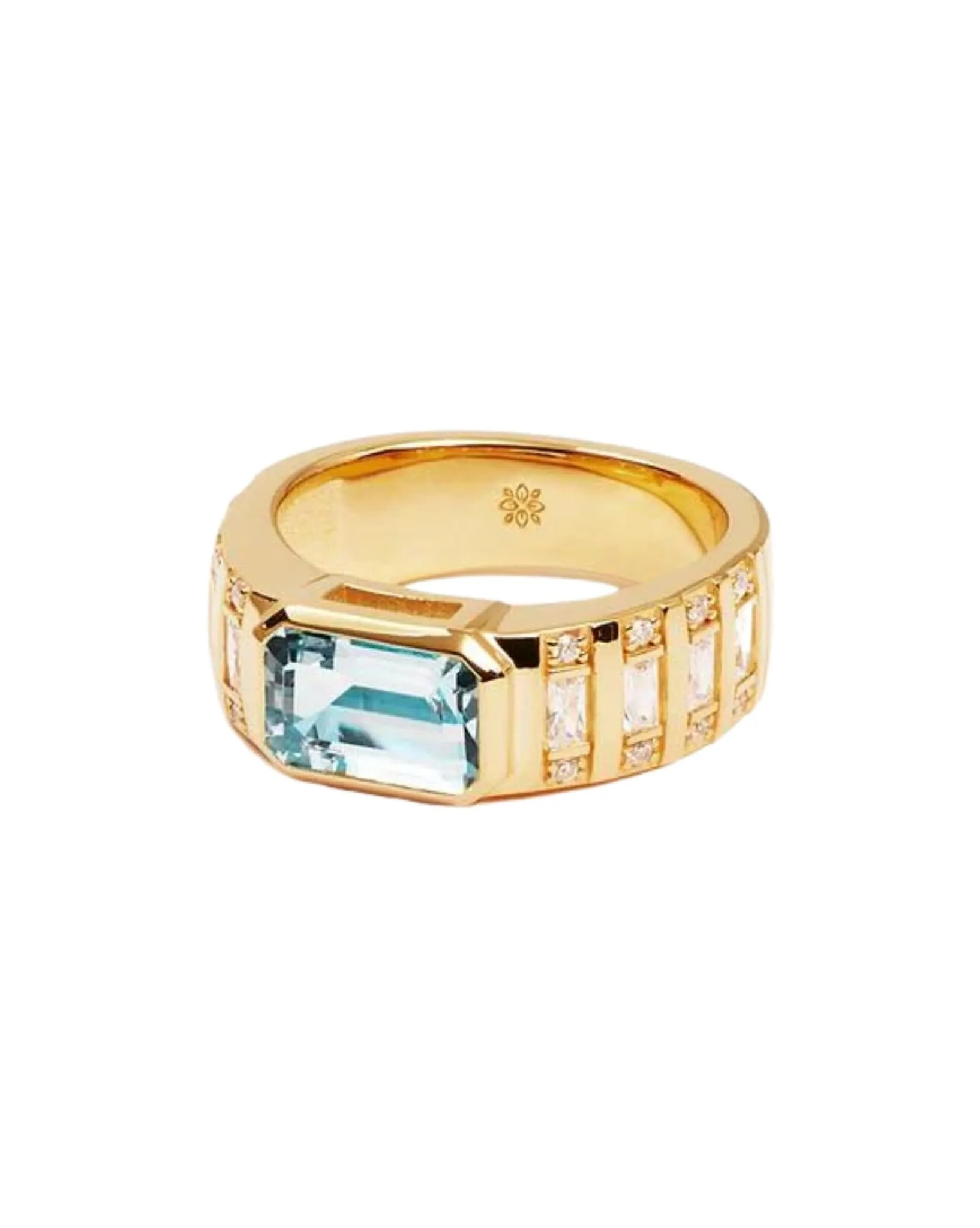 18k Gold Vermeil Calm Your Soul Topaz Ring