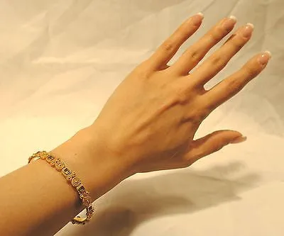 21K Yellow Gold Designer Peridot Bangle Bracelet - Stamped KDH - $15K Value