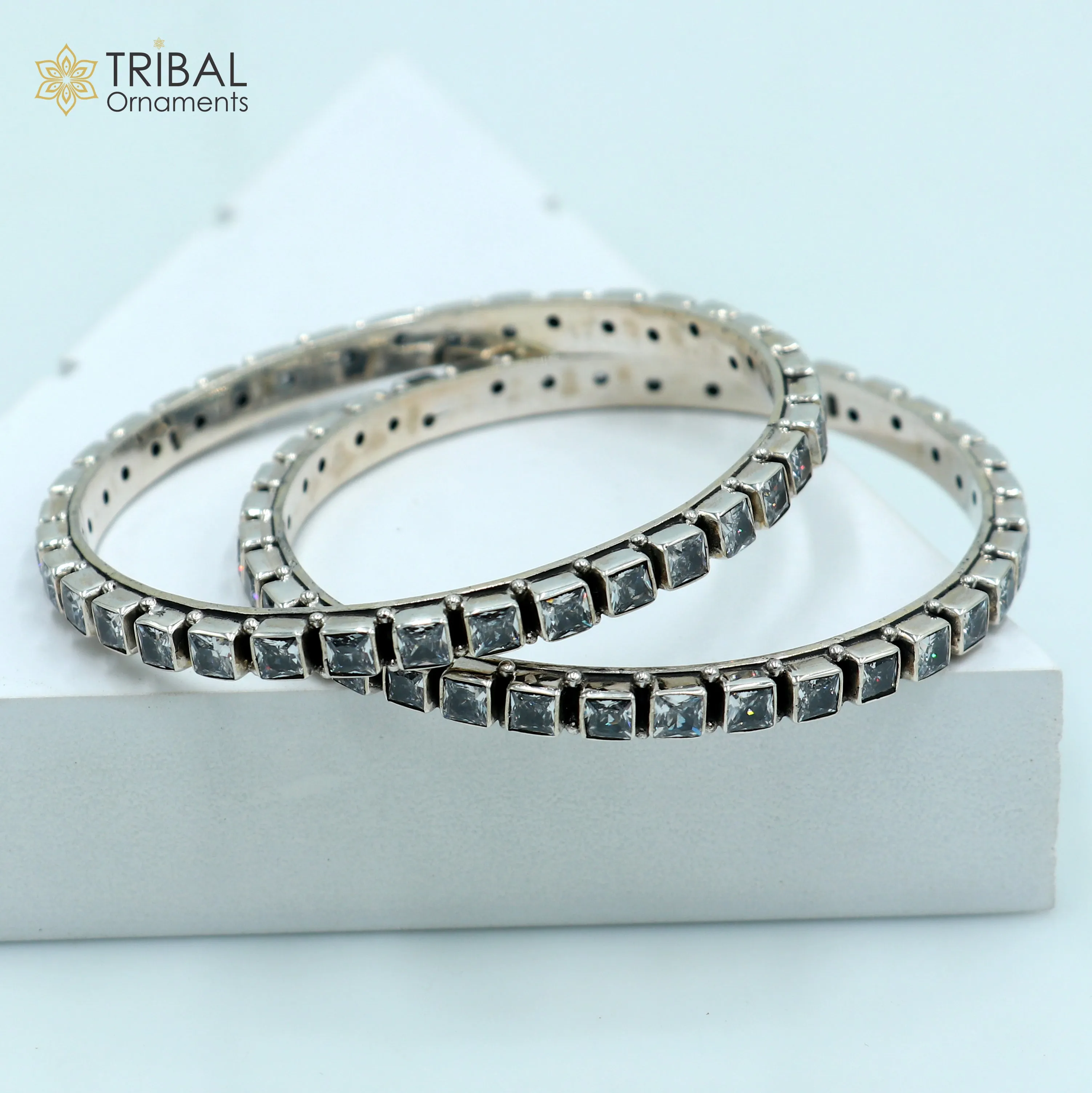 925 sterling silver qubic zircon stone wedding anniversary gifting functional bangle bracelet  vintage tribal jewelry nba434