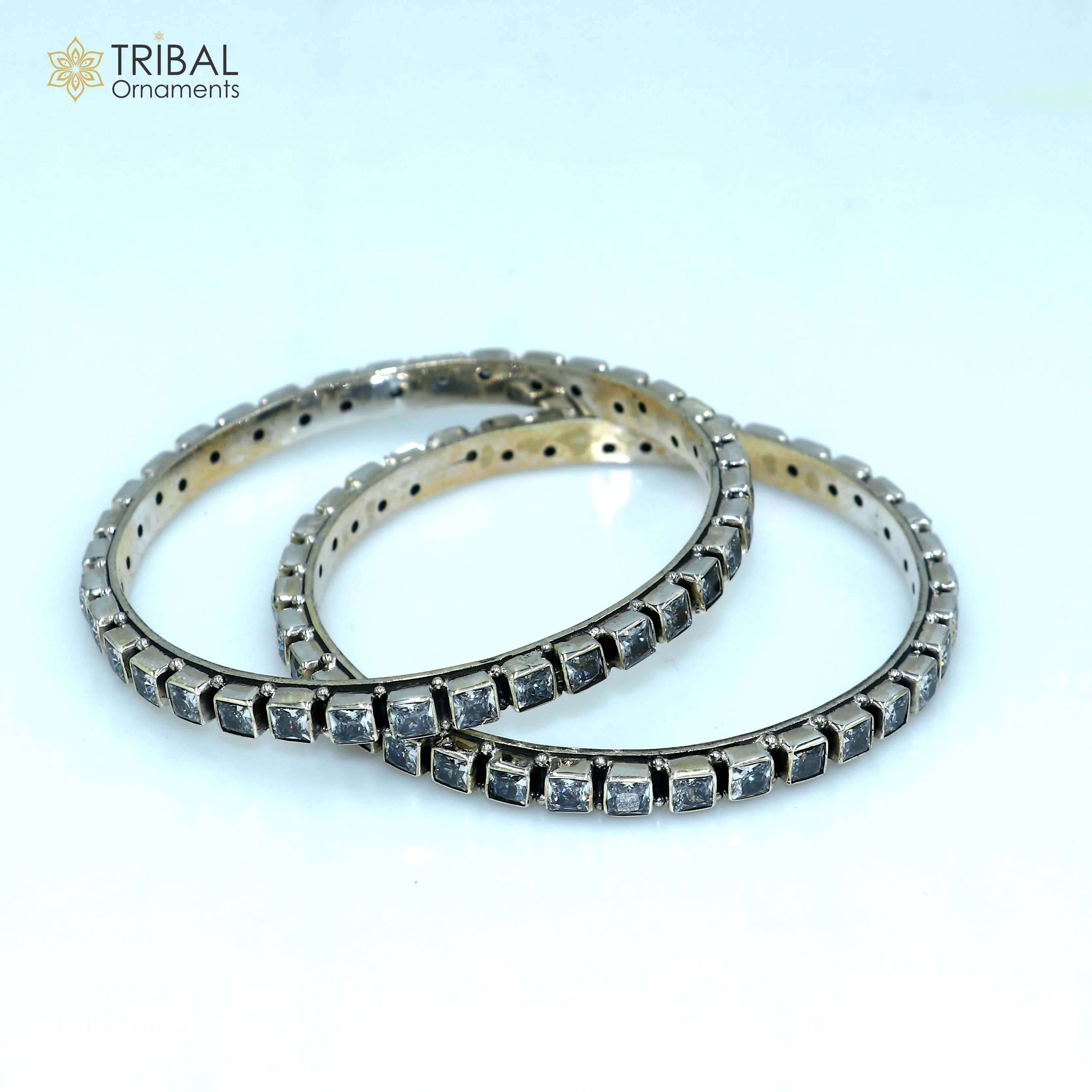 925 sterling silver qubic zircon stone wedding anniversary gifting functional bangle bracelet  vintage tribal jewelry nba434
