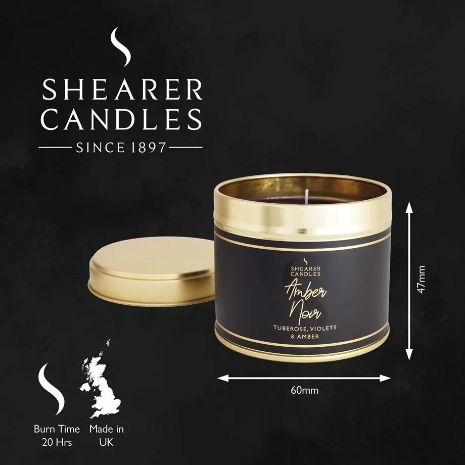 Amber Noir Small Tin Candle