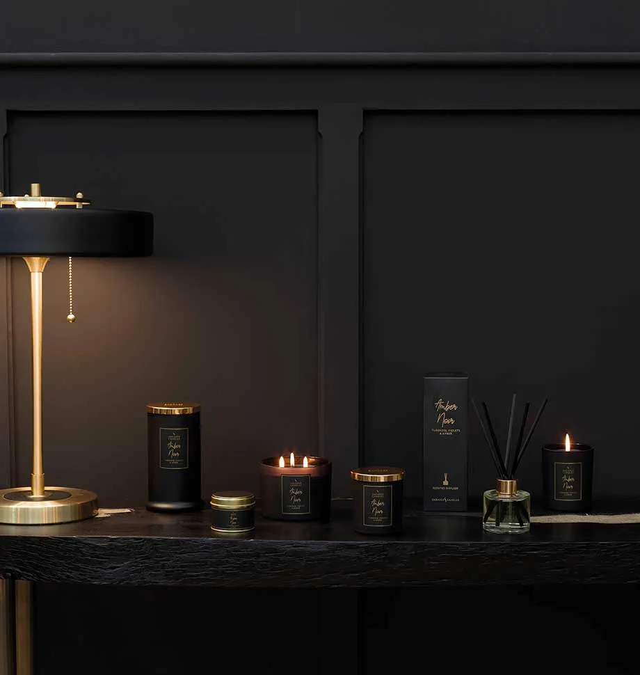Amber Noir Small Tin Candle