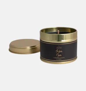 Amber Noir Small Tin Candle