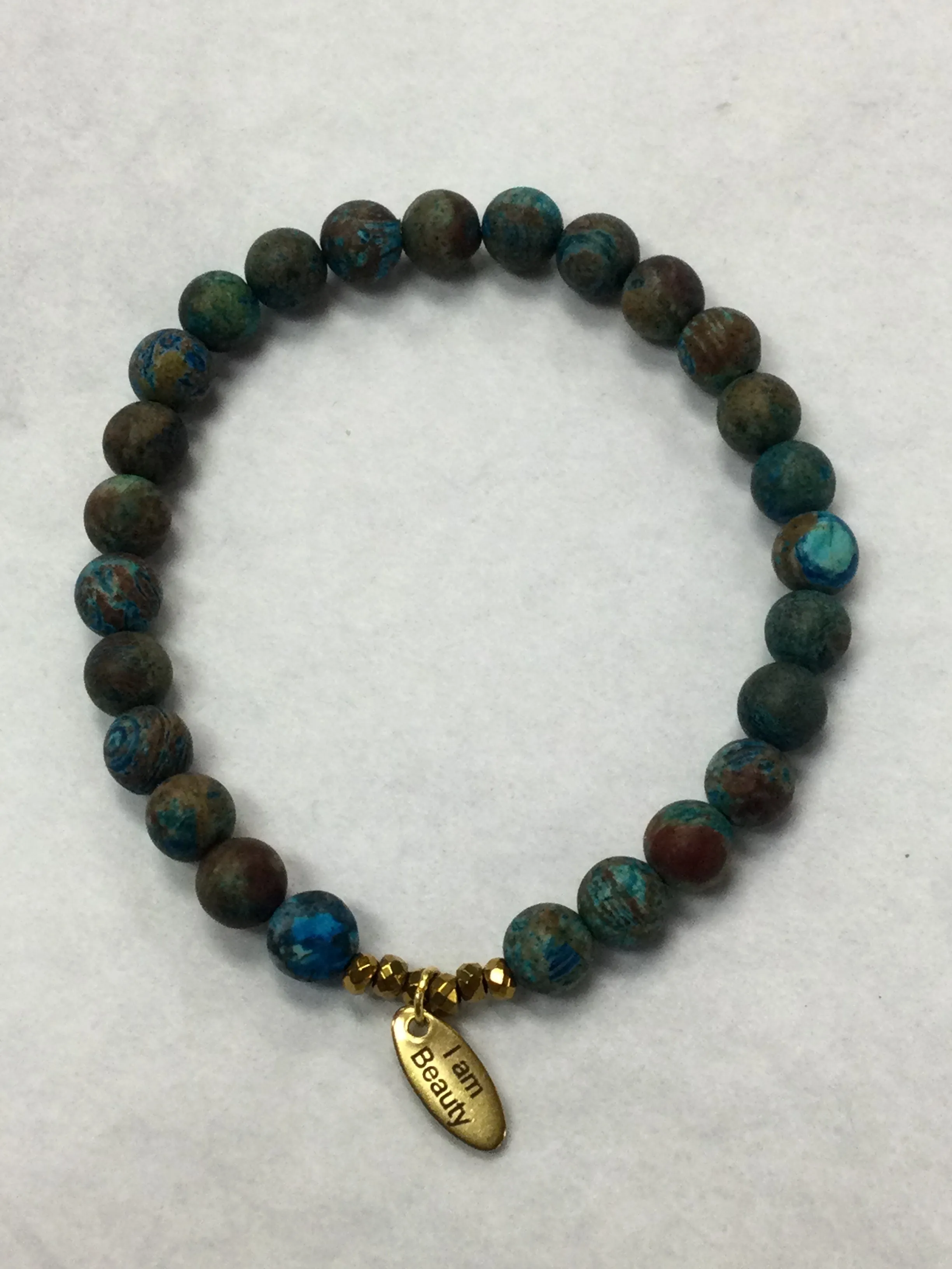 Apryl Dawn - Crystal Bracelet with Charm Affirmation