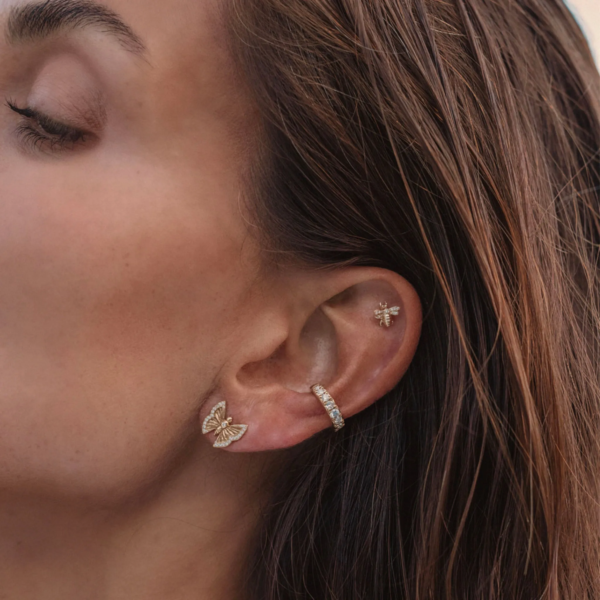 Baby Bee Diamond Studs | Ready to Ship