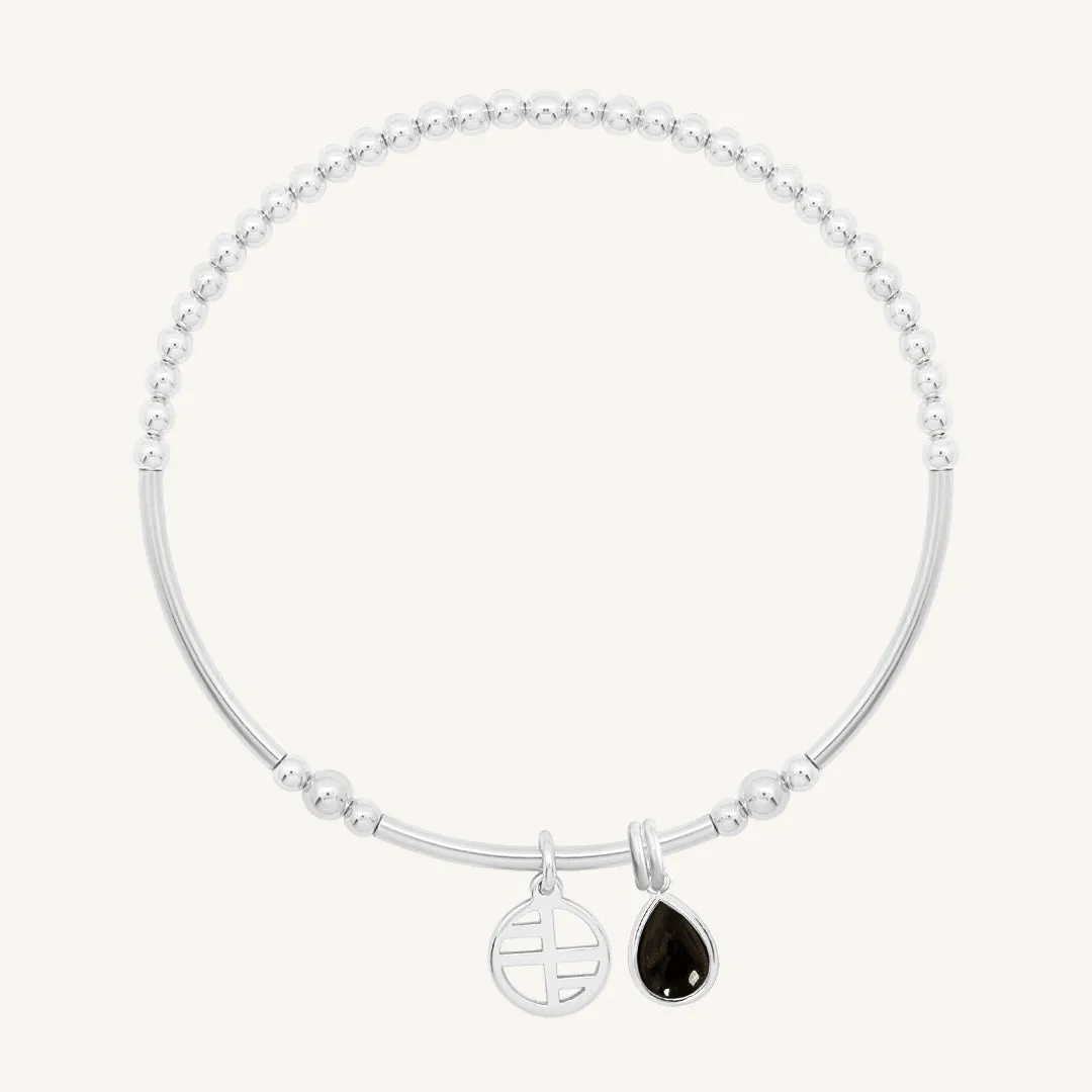 Black Onyx Trove Charm Bracelet