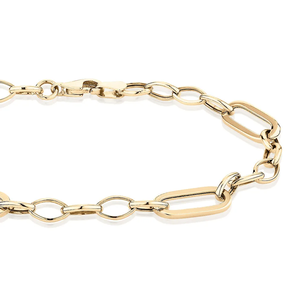 Bracelet in 10 carat yellow gold