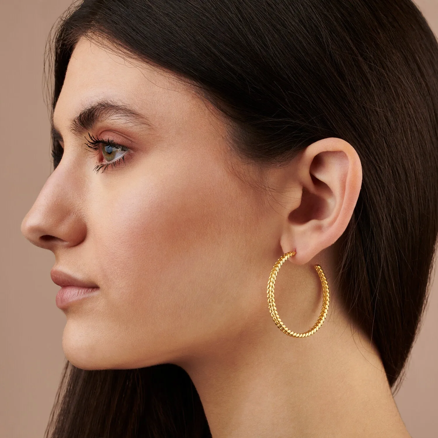 Demeter Large Hoops Gold