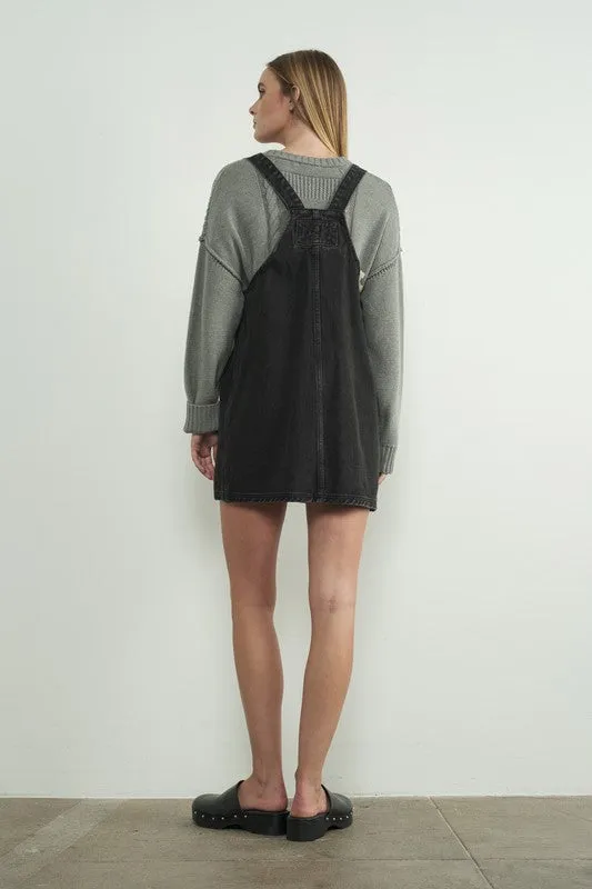 Denim Overall Mini Dress