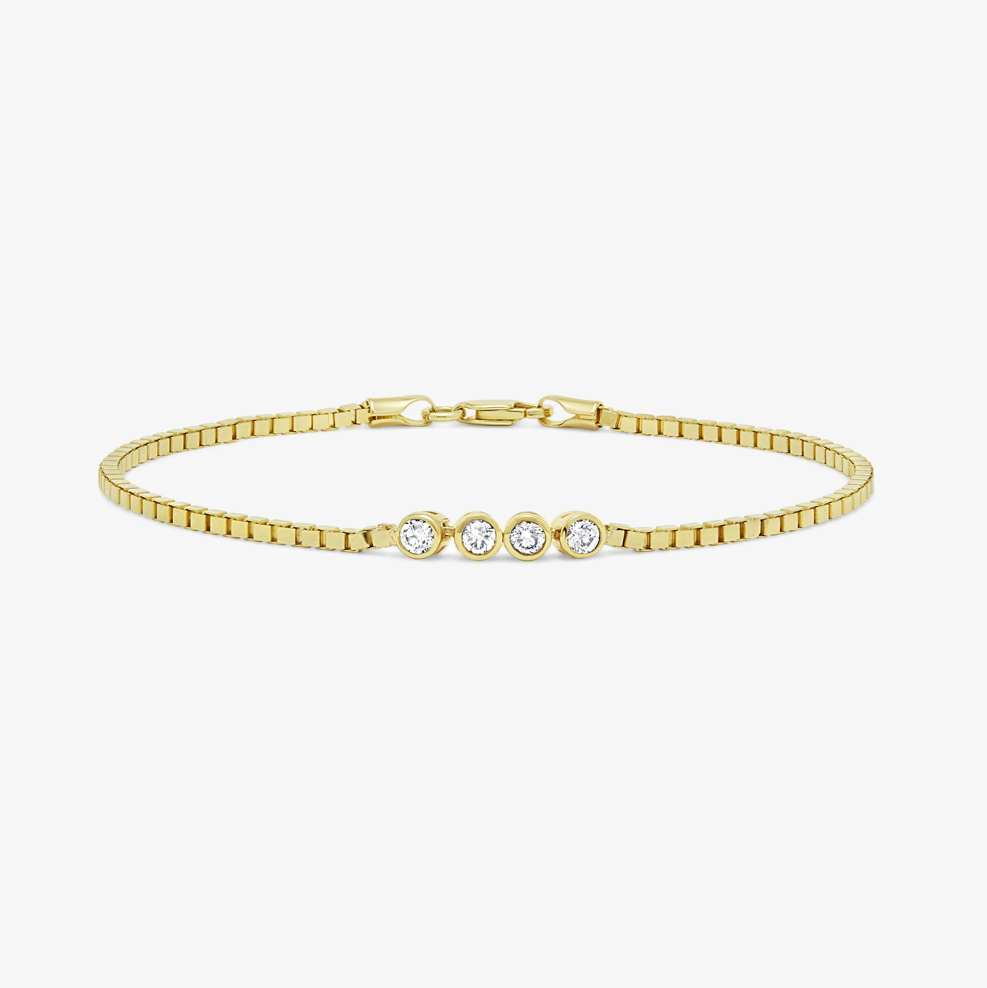 Dewdrops Lab Diamond Chain Bracelet