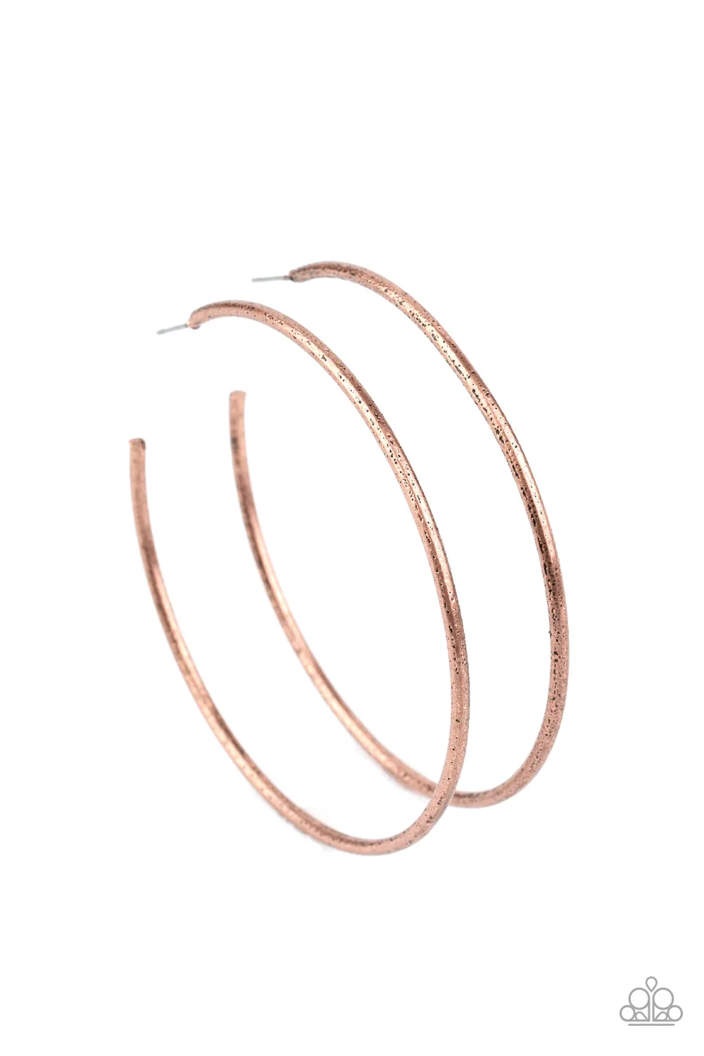 Earrings Rustic Roundabout - Copper E257