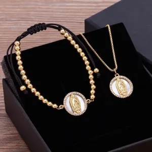 Exquisite Fashion Gold Plated Necklace and Bracelet Sets