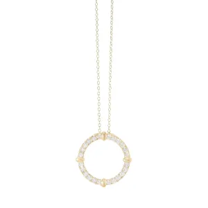 Fancy Circle Of Life Necklace - 9ct Gold