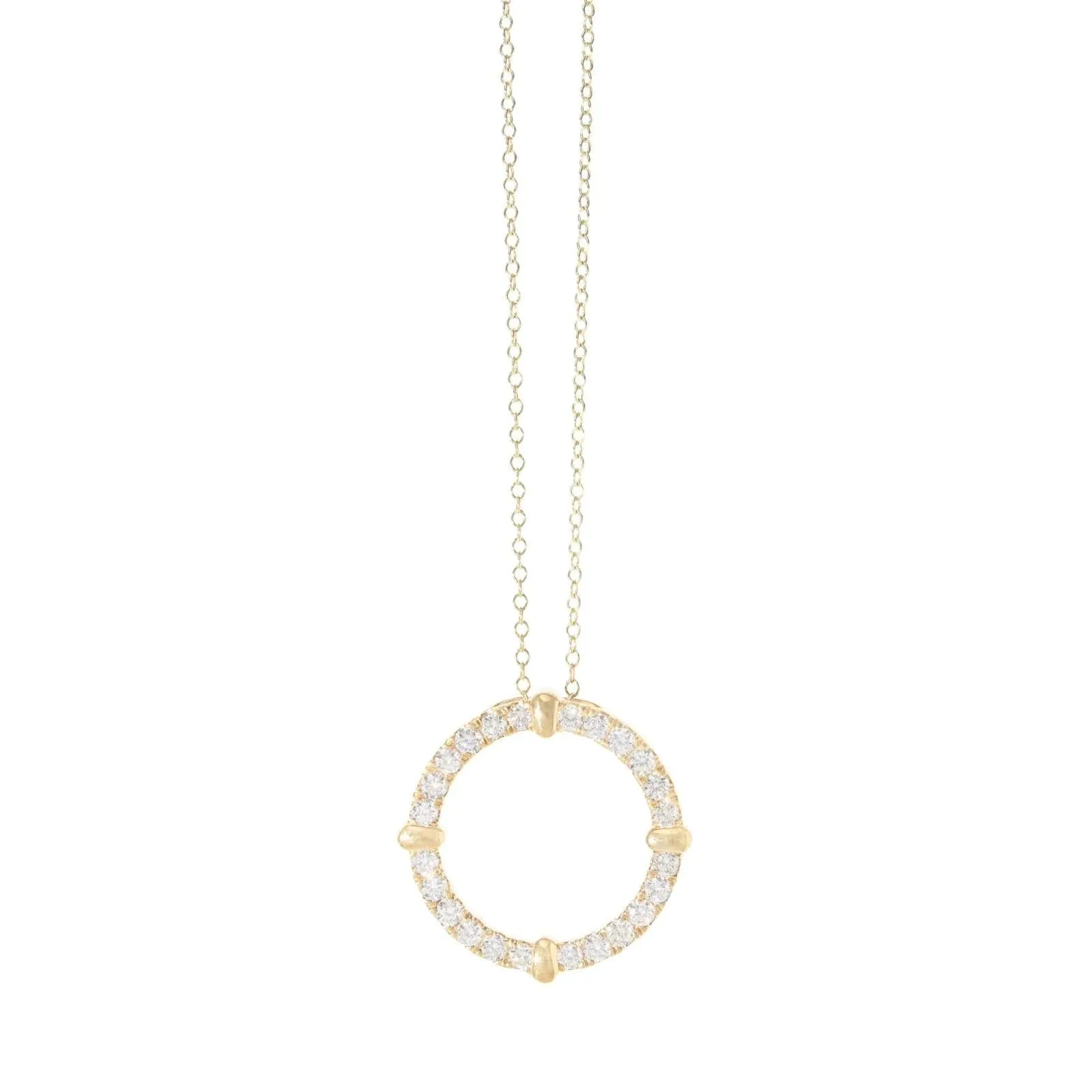 Fancy Circle Of Life Necklace - 9ct Gold