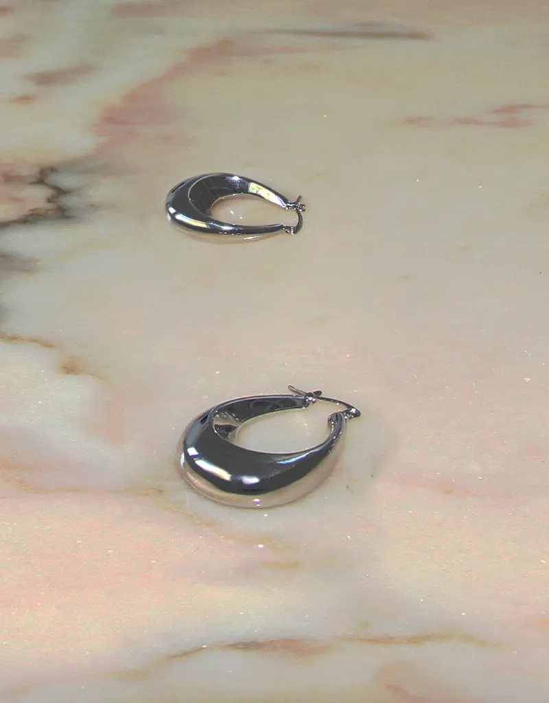 GINA TEARDROP HOOP EARRINGS