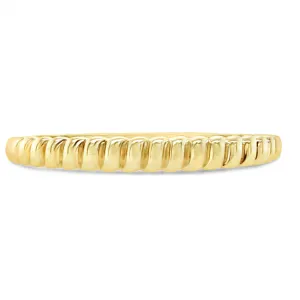 Gold Croissant Bangle