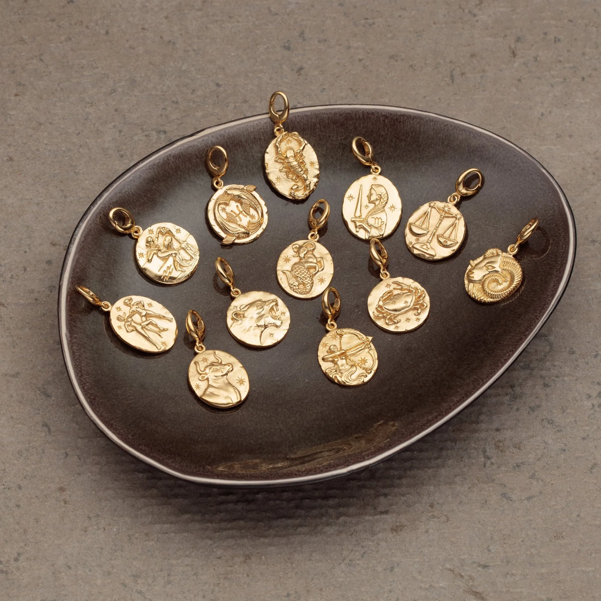 Gold Plated Virgo Zodiac Charm