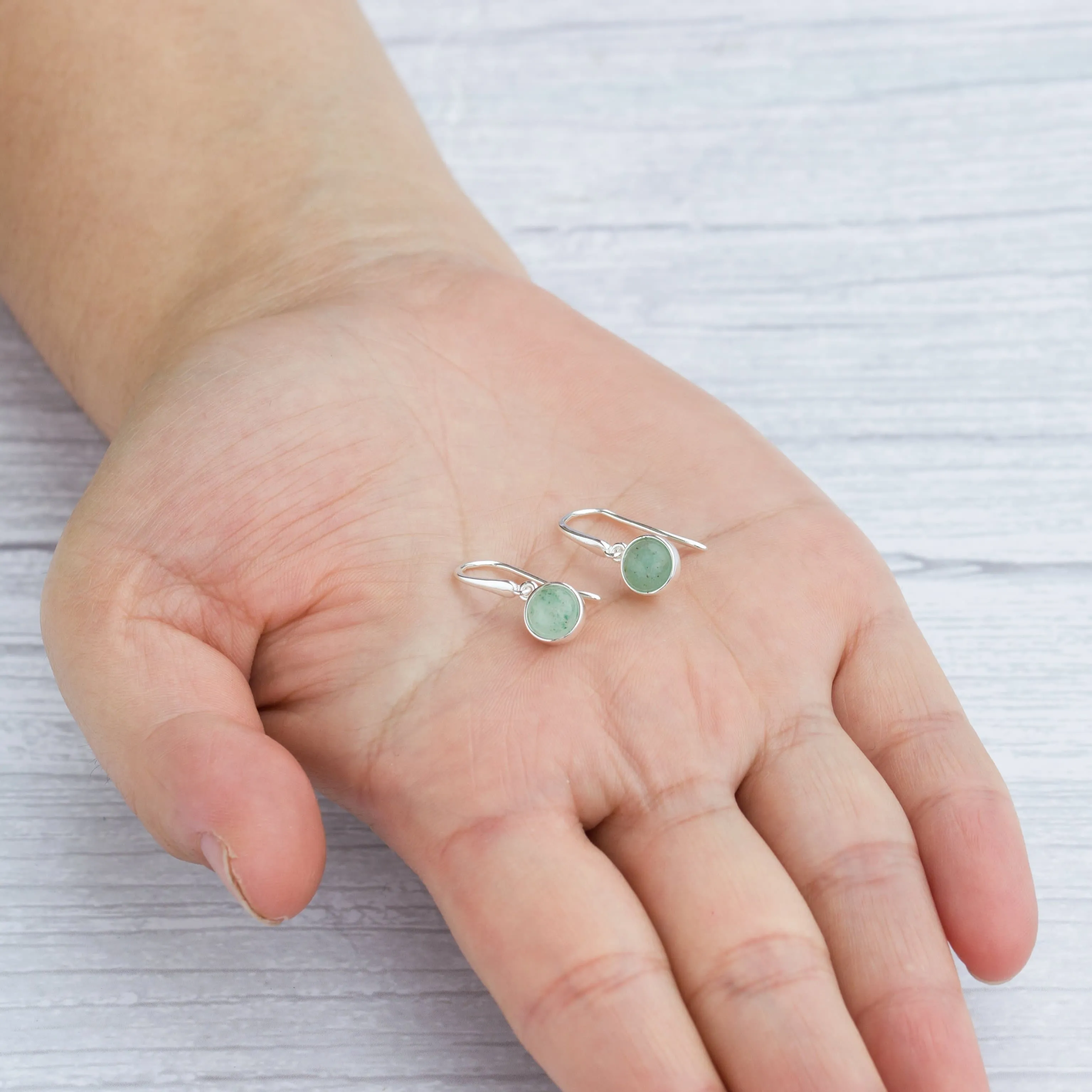 Green Aventurine Drop Earrings