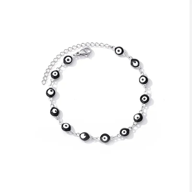 Hand Evil Eye Bracelet For Women Stainless Steel Zircon Bracelet Bangle Turkish Luxury Couple Jewelry Sets pulseras bijoux femme