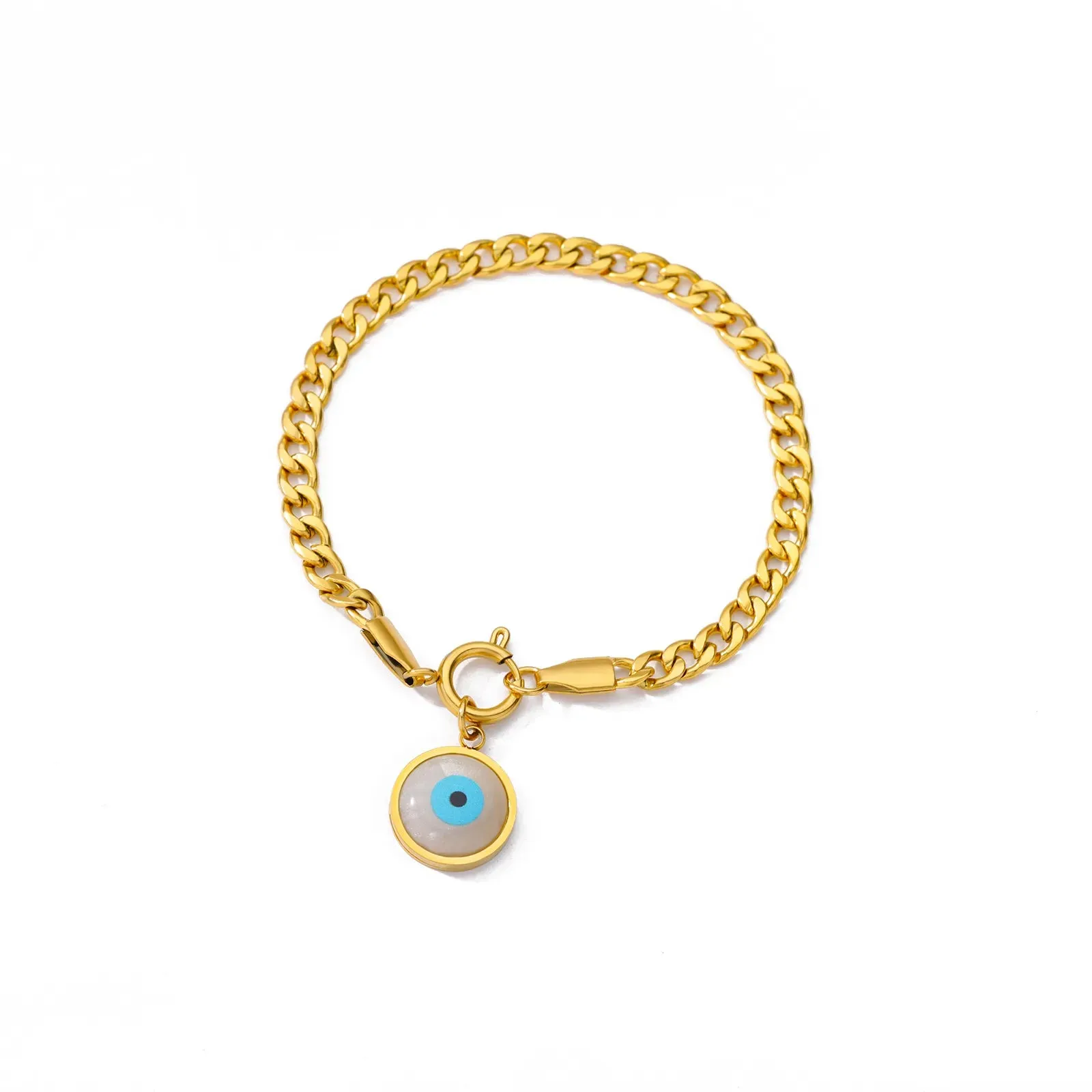 Hand Evil Eye Bracelet For Women Stainless Steel Zircon Bracelet Bangle Turkish Luxury Couple Jewelry Sets pulseras bijoux femme