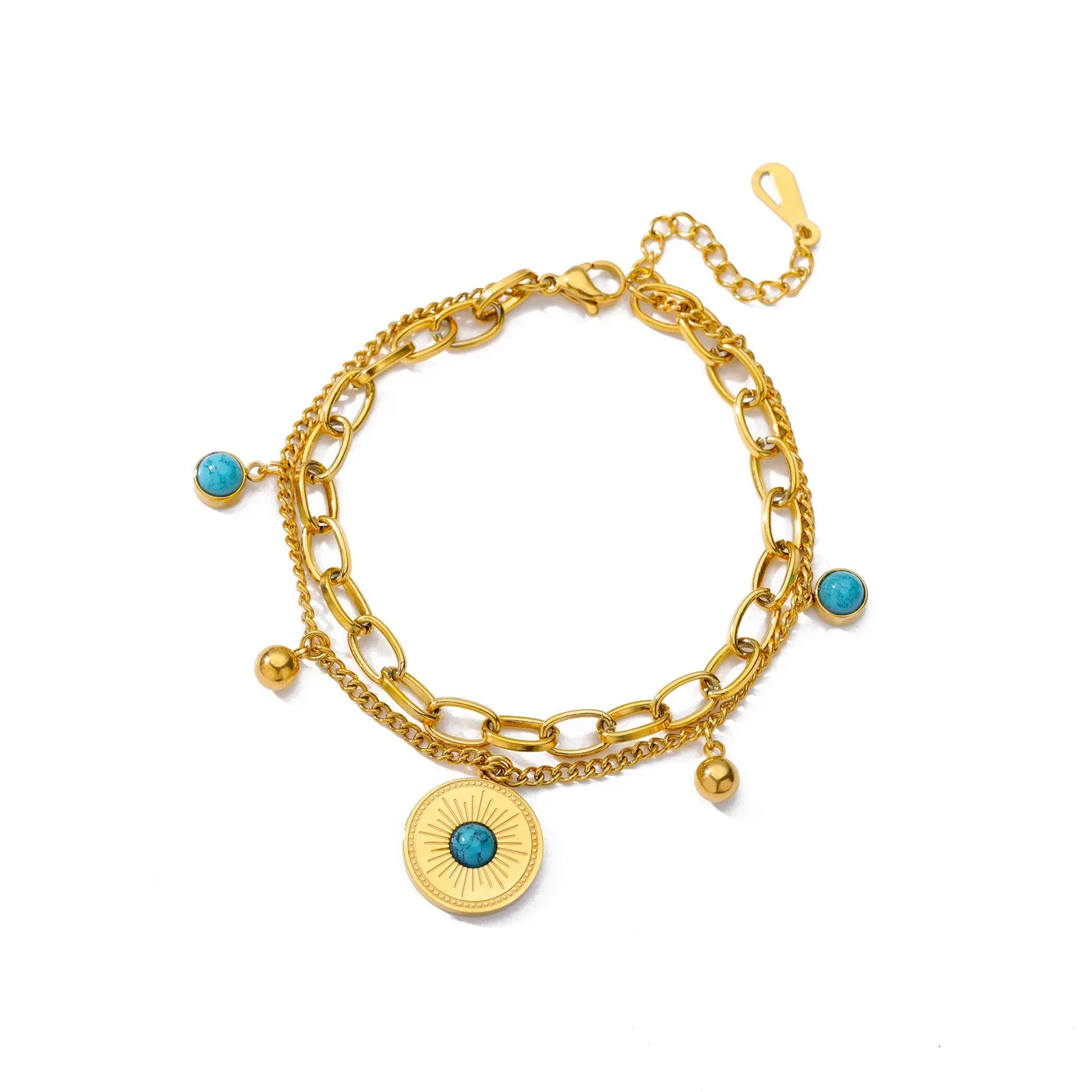 Hand Evil Eye Bracelet For Women Stainless Steel Zircon Bracelet Bangle Turkish Luxury Couple Jewelry Sets pulseras bijoux femme