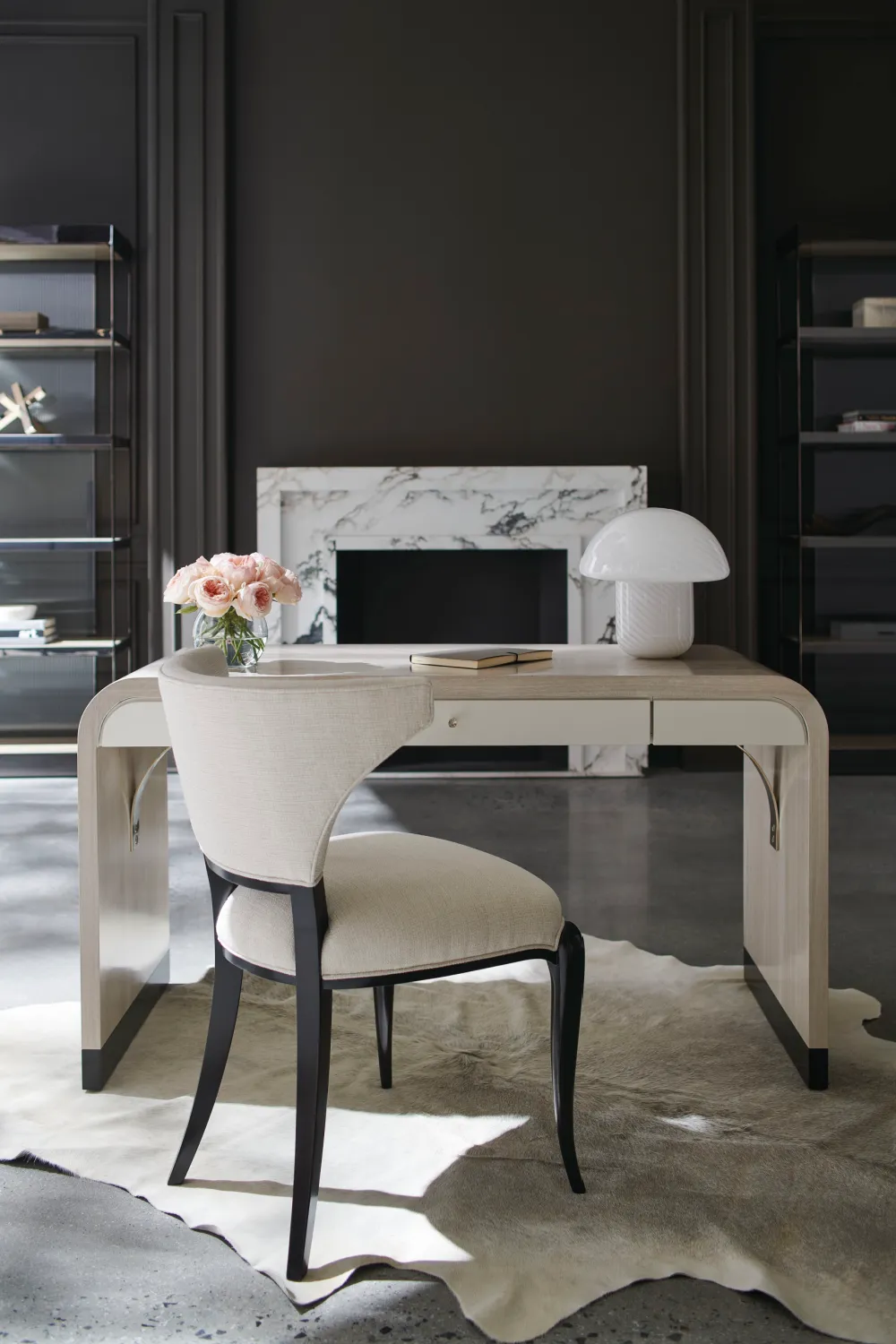 Herringbone Patterned Desk | Caracole Free Fall