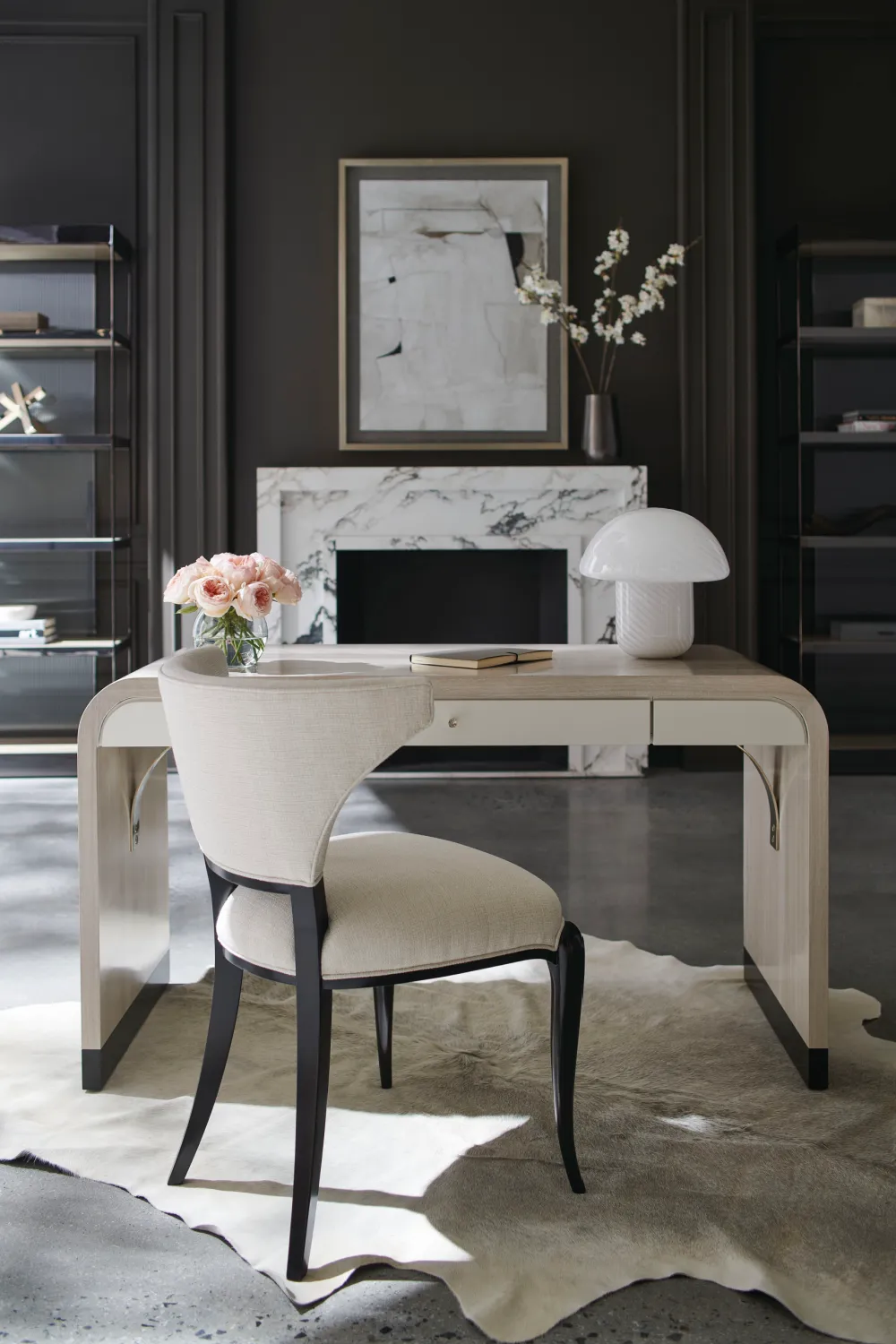 Herringbone Patterned Desk | Caracole Free Fall