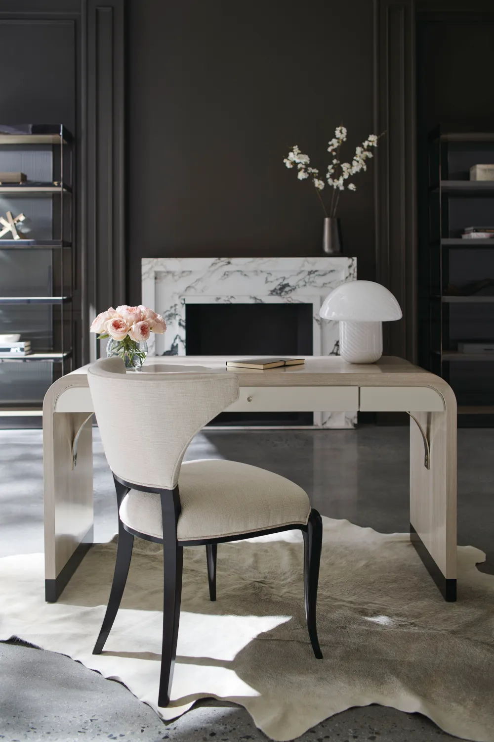 Herringbone Patterned Desk | Caracole Free Fall