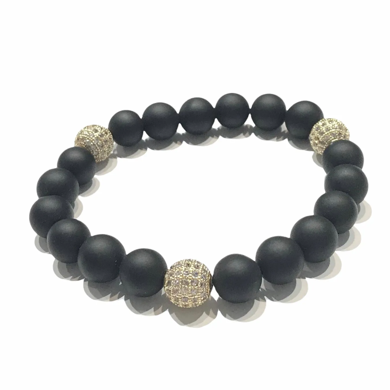 Joellery Beaded Onyx Bracelet