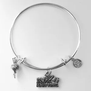 Knitting Yarn Bangle Bracelet