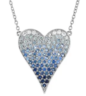 LARGE OMBRÉ HEART NECKLACE