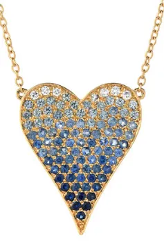 LARGE OMBRÉ HEART NECKLACE