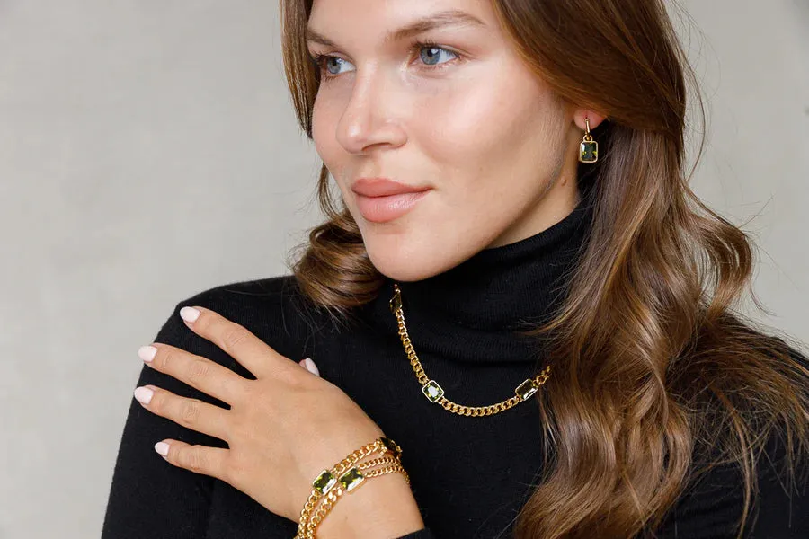 LimLim Accessories - Peridot Crystal Bracelet
