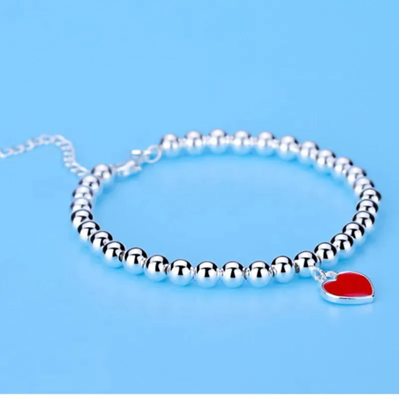 LUX Adore 925 Heart Pendant Bracelet