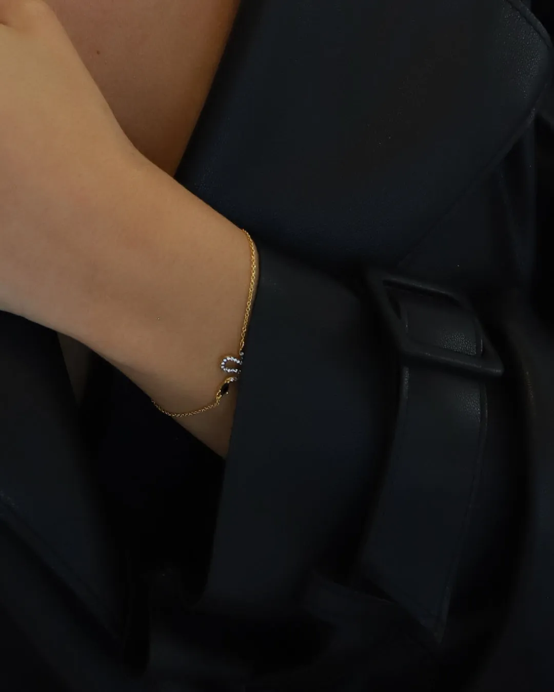 Nagini Onyx Snake Bracelet