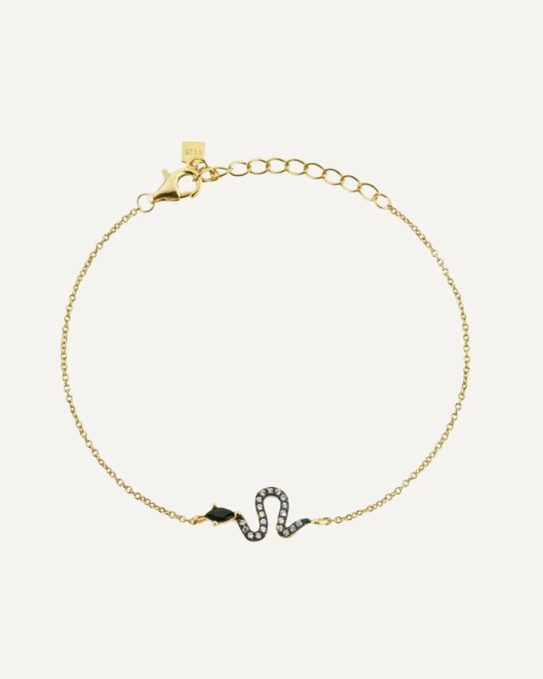 Nagini Onyx Snake Bracelet