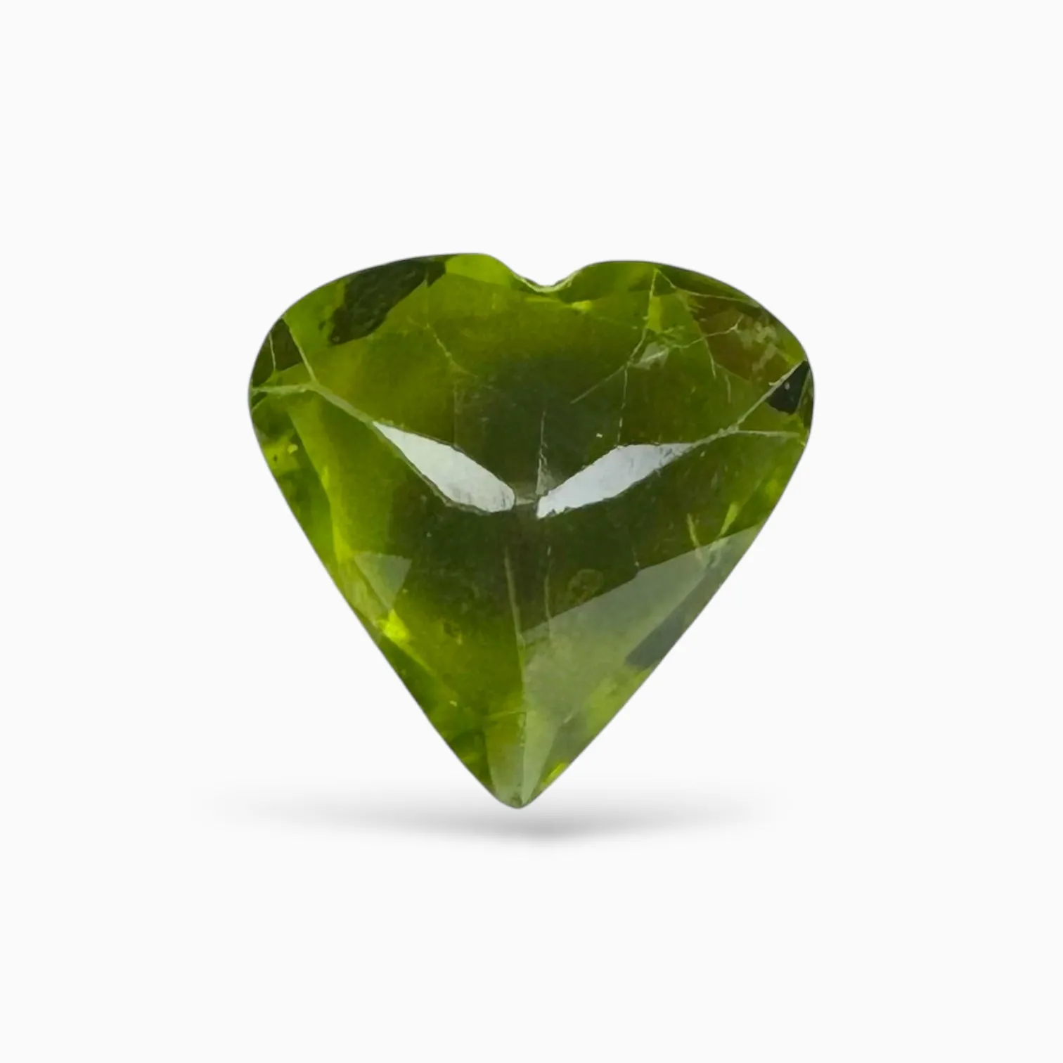 Natural Peridot Heart Shape Stone 1.47 Carats 8 X 8 mm
