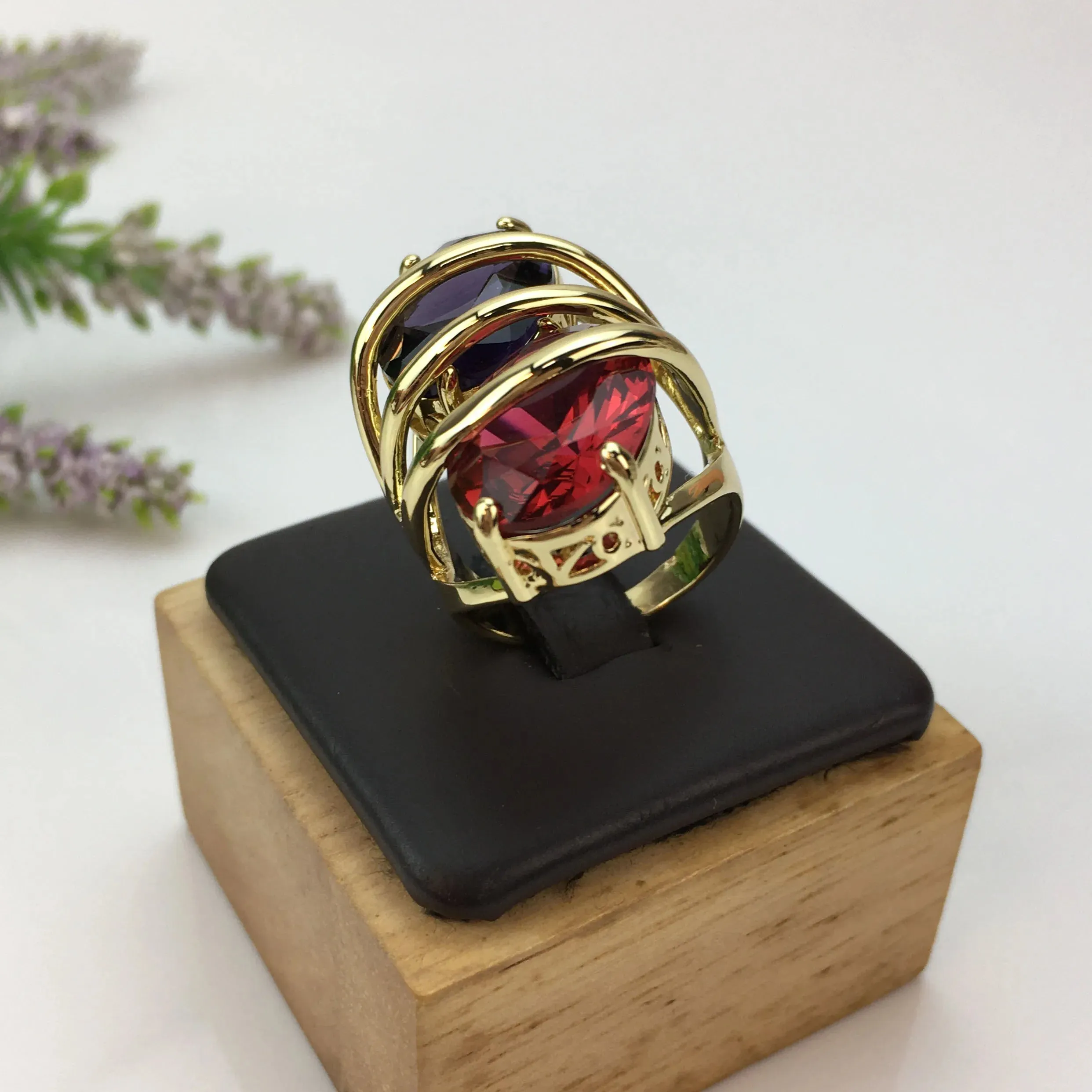 New Product Dubai Gold Plated Ring for Women