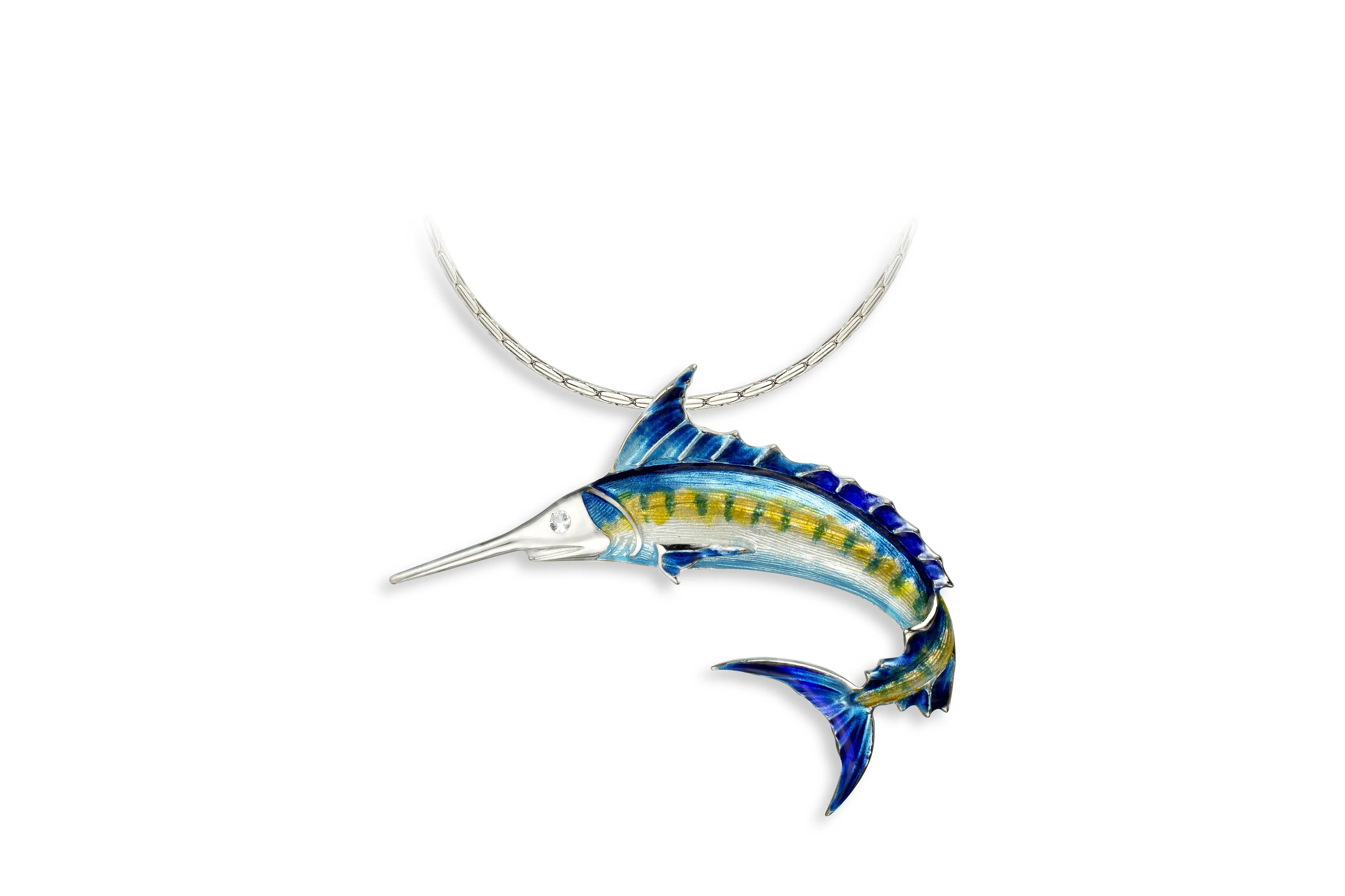 Nicole Barr Blue Marlin Necklace