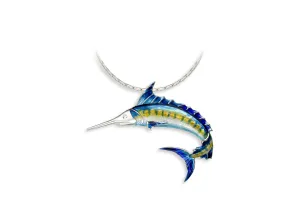 Nicole Barr Blue Marlin Necklace