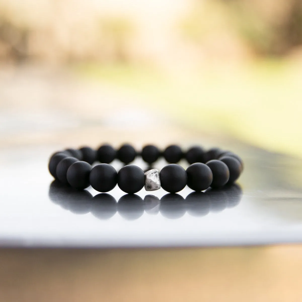 Onyx Beaded Bracelet