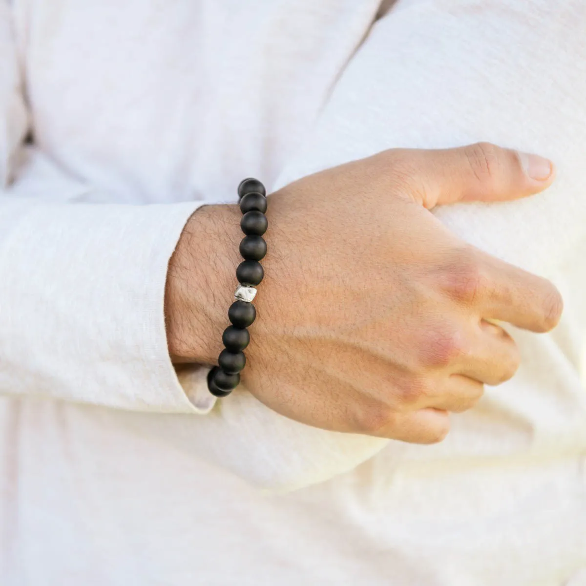 Onyx Beaded Bracelet