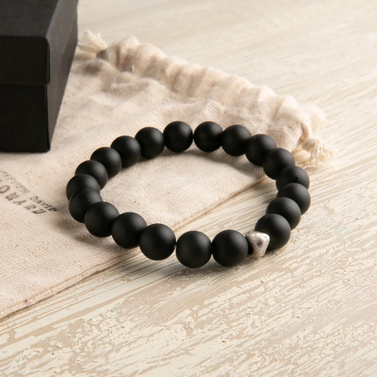 Onyx Beaded Bracelet