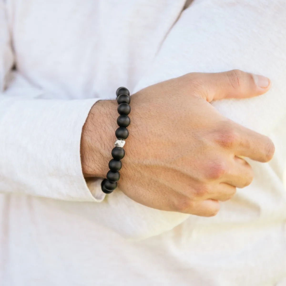 Onyx Beaded Bracelet