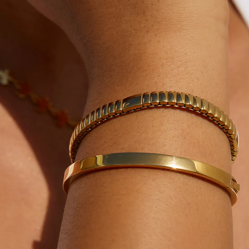 Onyx Bracelet - Gold