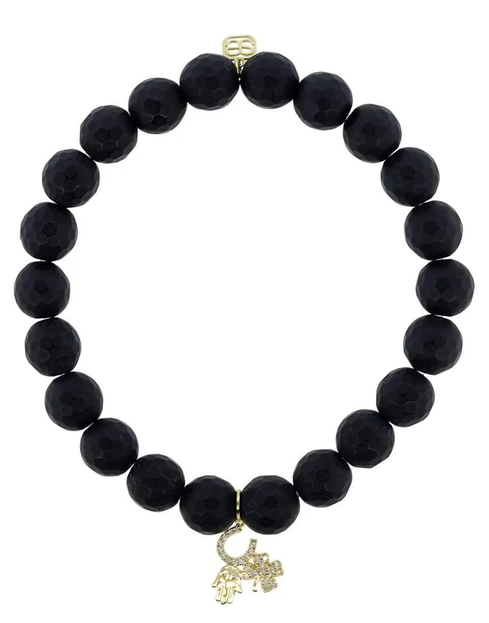 Onyx Protection Charm Bracelet