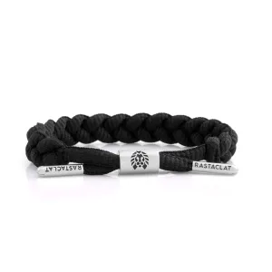 Onyx Silver Black Rastaclat Bracelet | M/L