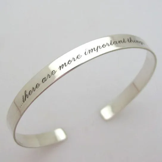 Personalized Skinny Silver Bracelet