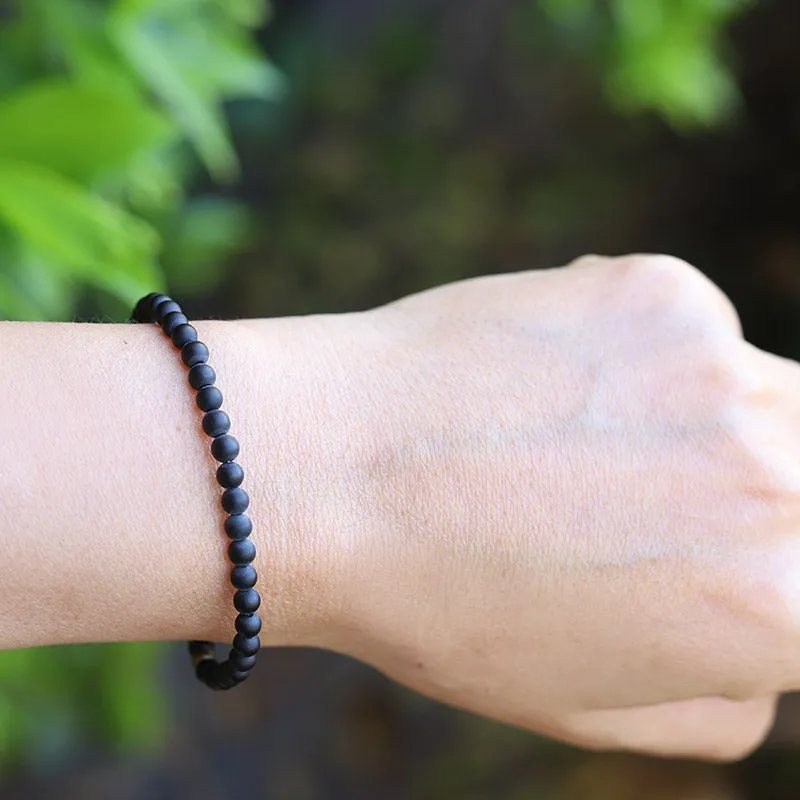 "Soothing" Matte Onyx Bracelet